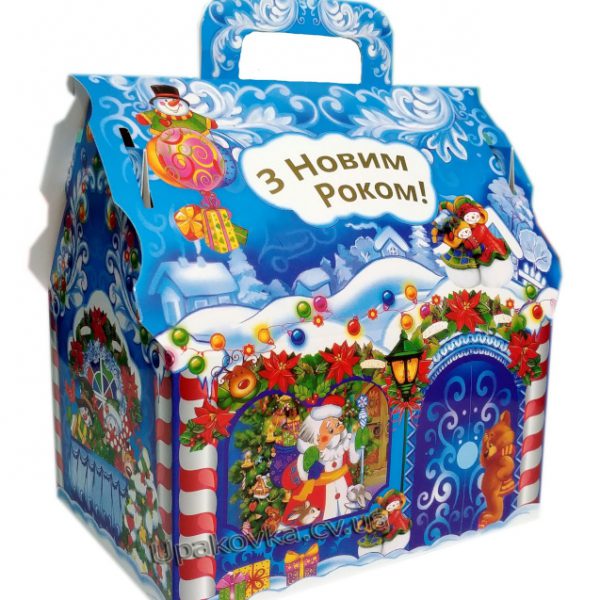 Новорічна подарункова коробочка, 12шт. в упаковці