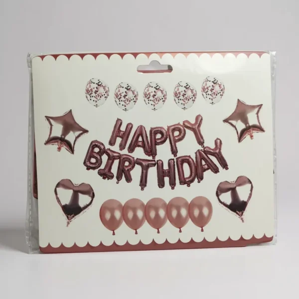 Набір повітряних кульок Happy Birthday — 27 шт.