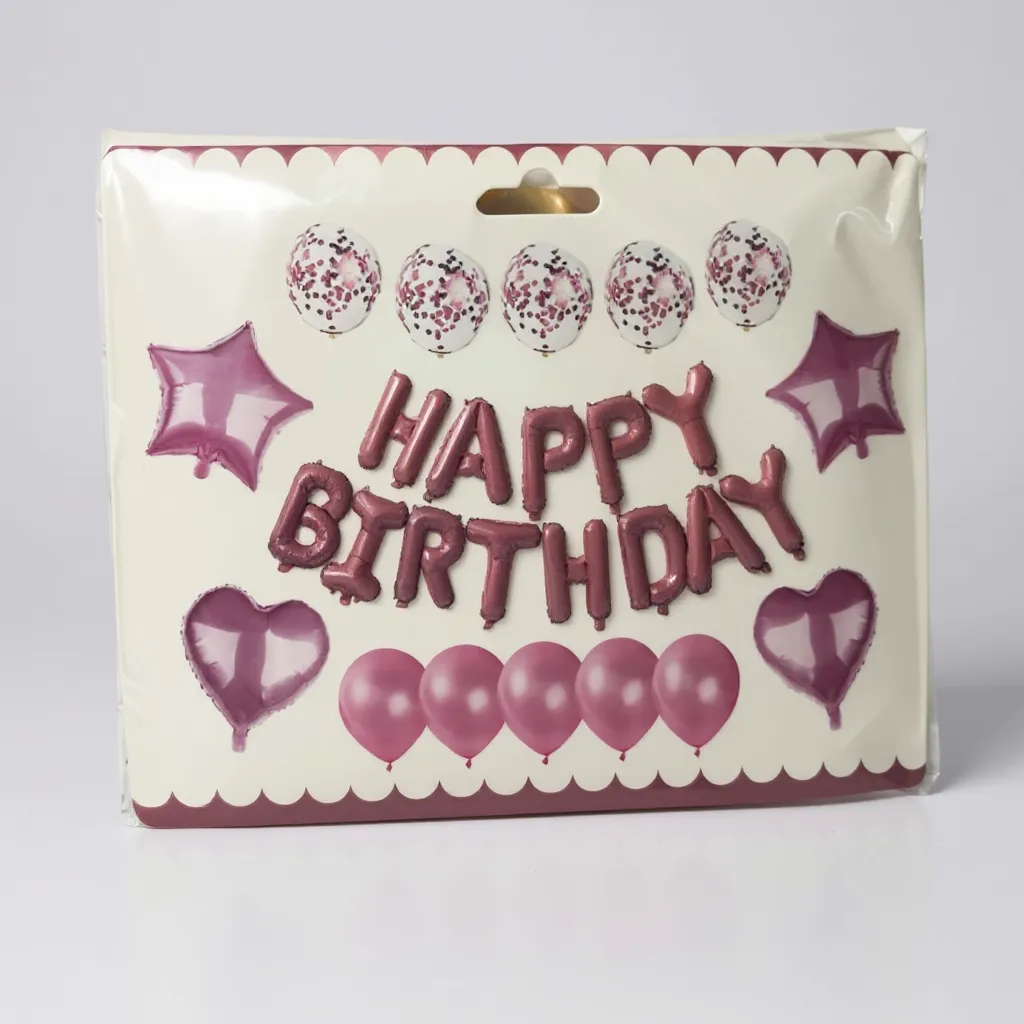Набір повітряних кульок Happy Birthday — 27 шт.