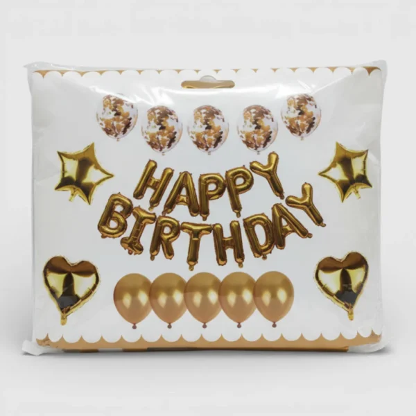 Набір повітряних кульок Happy Birthday — 27 шт.