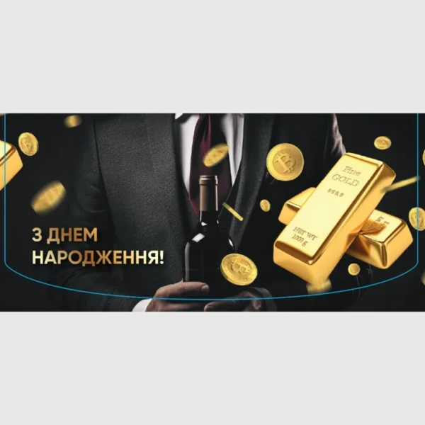 Конверти для грошей «З Днем народження» — 10 шт