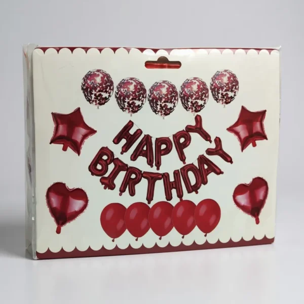 Набір повітряних кульок Happy Birthday — 27 шт.
