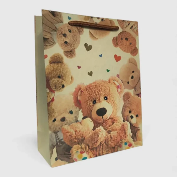 Подарункові пакети 18×23×8 см — 12 шт, крафт