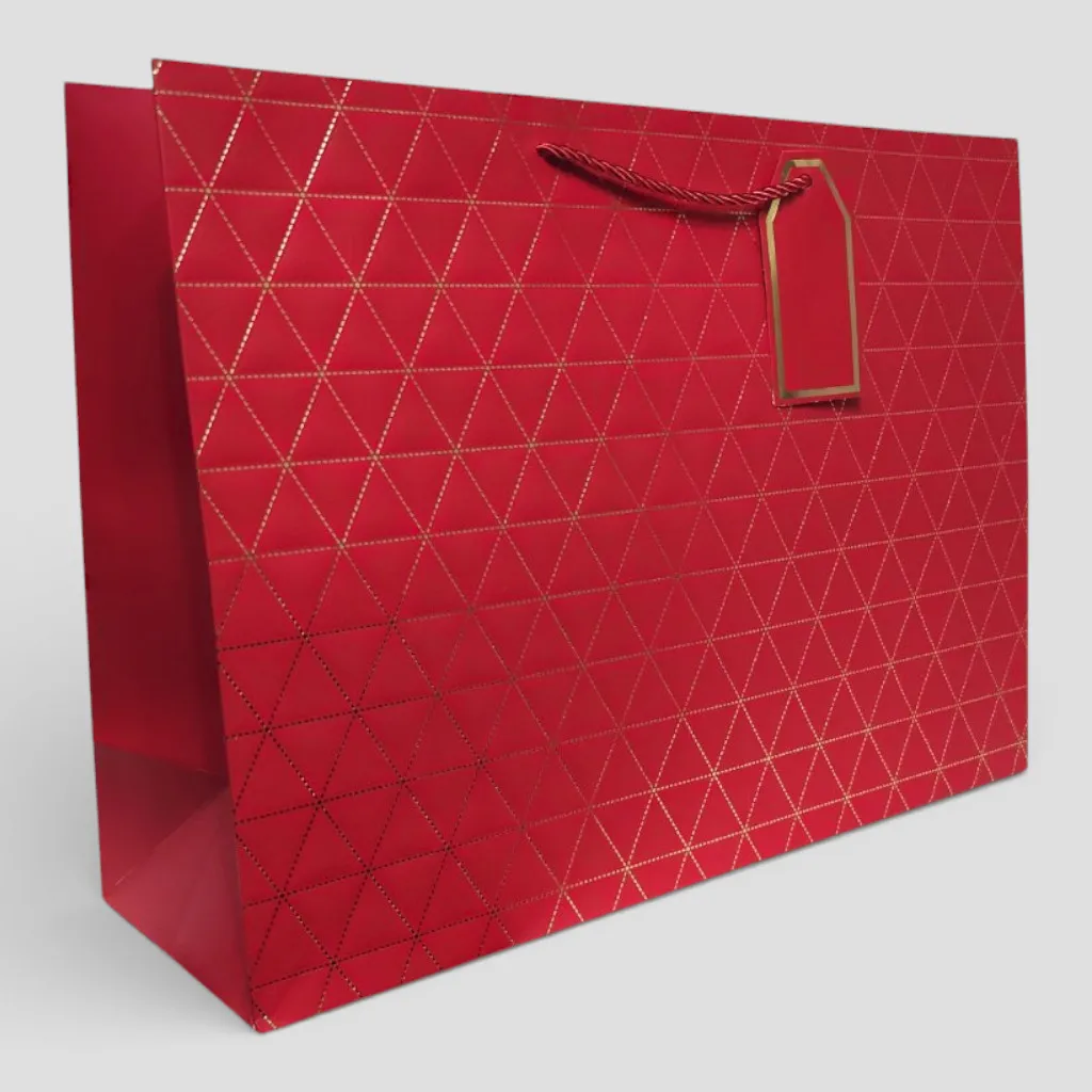 Подарункові пакети 23×18×10 см — 12 шт, картон - Зображення 6