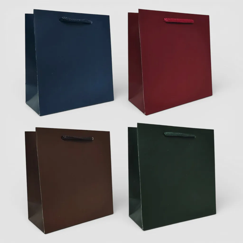 Подарункові пакети 14×15×7 см – 12 шт, картон