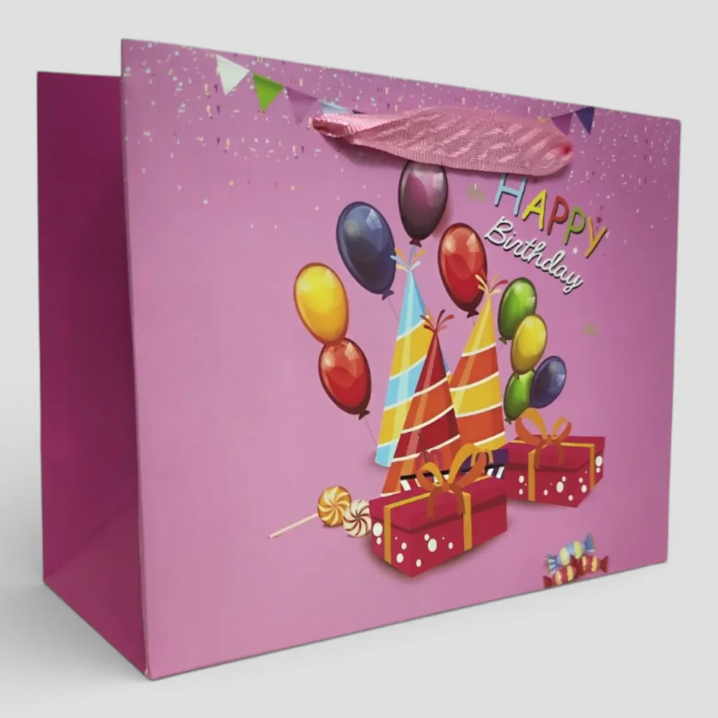 Подарункові пакети 23×18×10 см – 12 шт, картон - Зображення 2