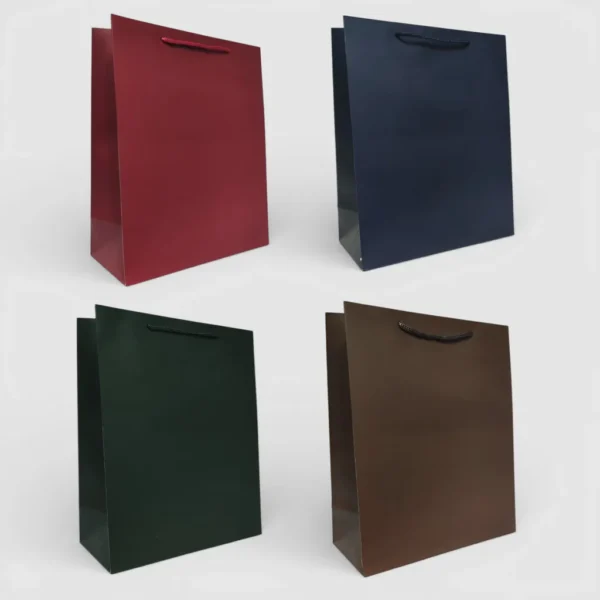 Подарункові пакети 18×23×8 см – 12 шт, картон