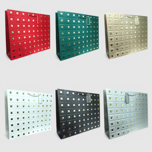 Подарункові пакети 43×31×14 см — 12 шт, картон