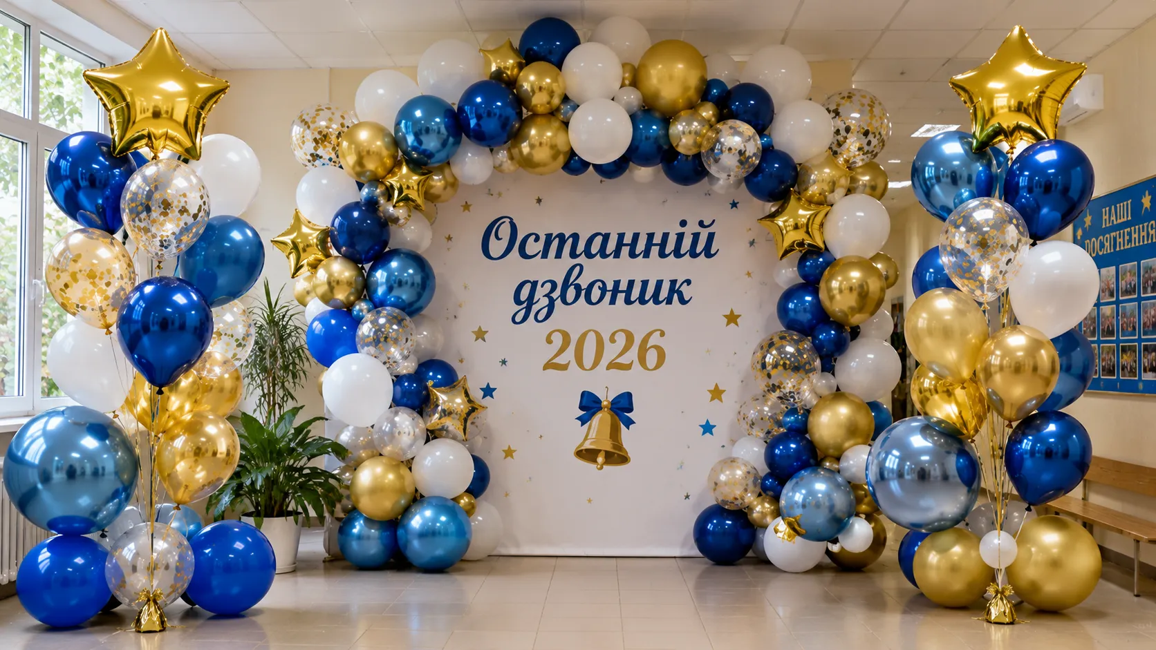Приклад оформлення школи кульками 6
