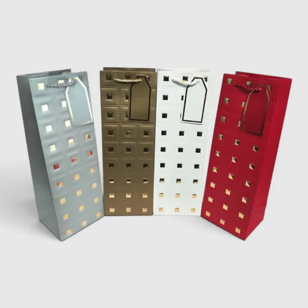 Подарункові пакети 12×35×10 см – 12 шт, картон