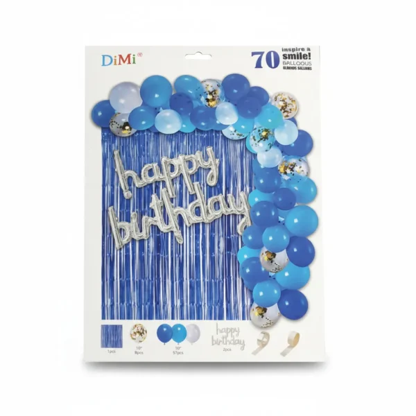 Набір повітряних кульок Happy Birthday 70 шт. | Готова фотозона