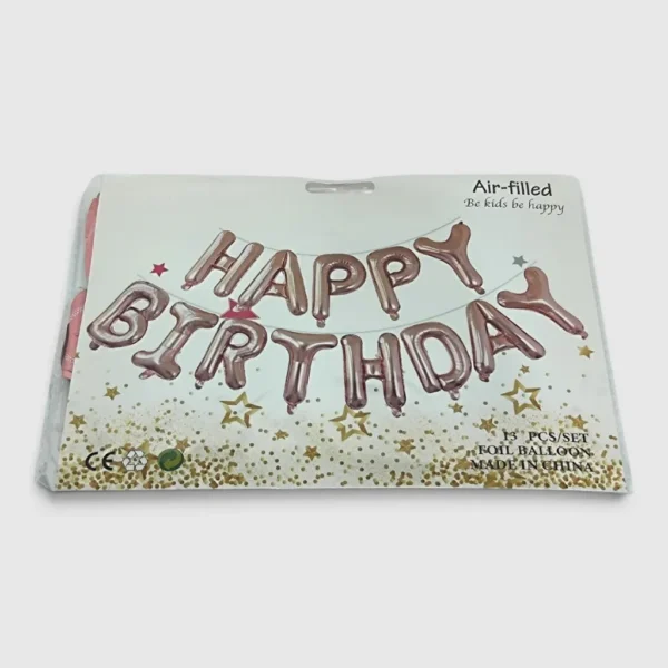 Повітряні кульки 40 см "Happy birthday" — набір 13 шт.