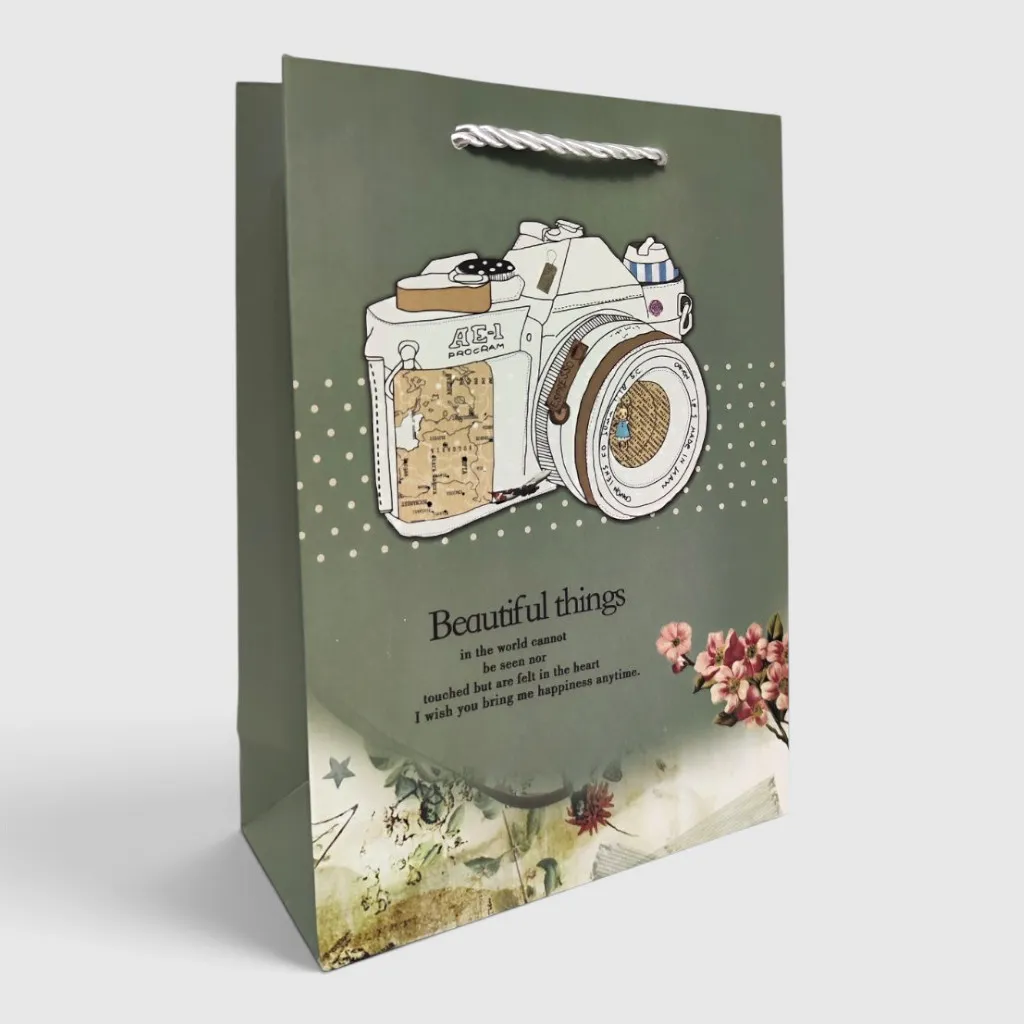 Подарункові пакети 18×23×8 см – 12 шт, картон - Зображення 4